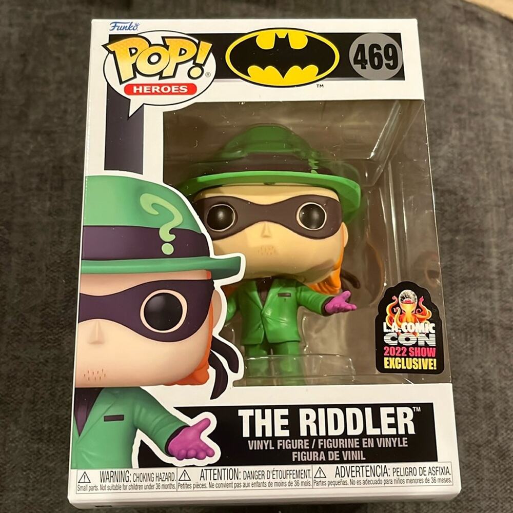 Funko Pop! Heroes LA Comic Con 2022 Show Exclusive The Riddler Vinyl Figure NIB